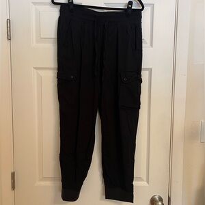 Black Cargo Jogger Pants